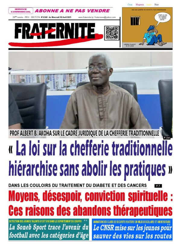Parution du mercredi 30 avril 2025