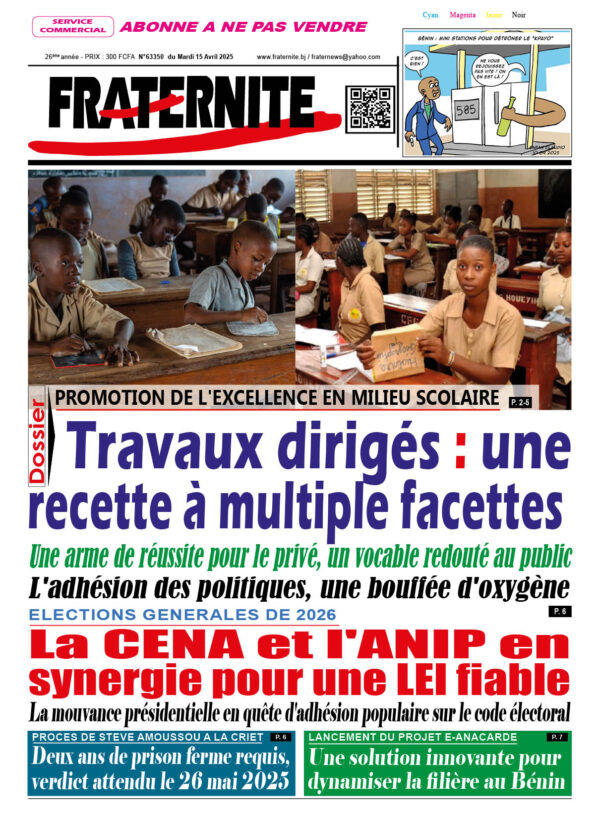 Paruion du mardi 15 avril 2025