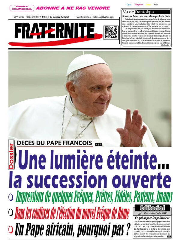 Parution du mardi 22 avril 2025