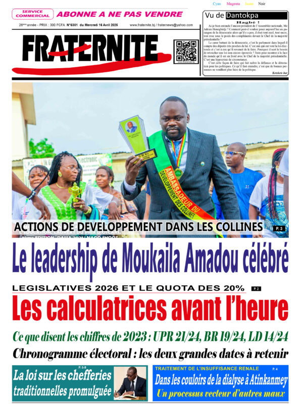 Parution du mercredi 16 avril 2025