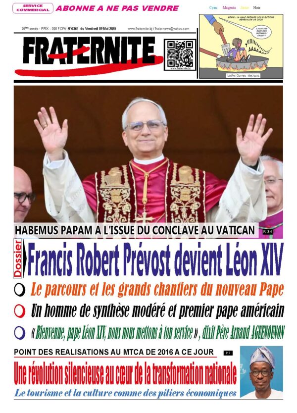 Parution du vendredi 09 Mai 2025