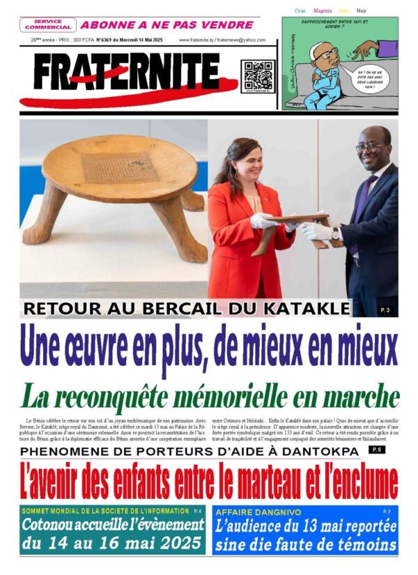Parution du mercredi 14 mai 2025
