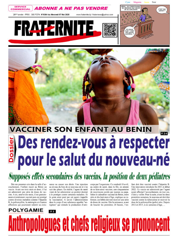 Parution du mercredi 07 mai 2025