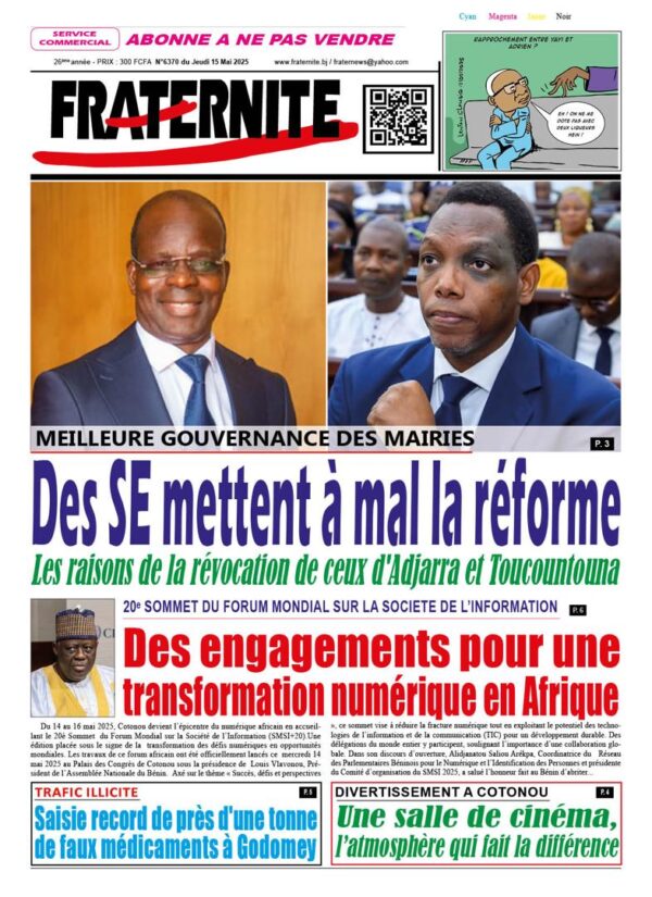 Parution de Fraternité du jeudi 15 mai 2025