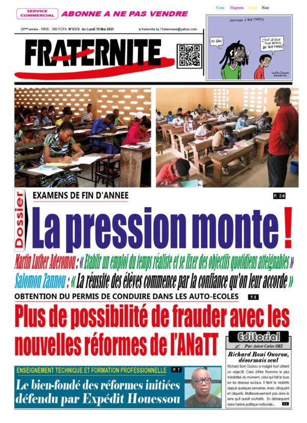 Parution du lundi 19 mai 2025