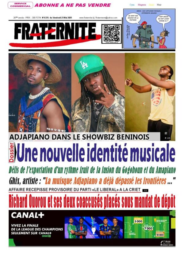Parution du vendredi 23 mai 2025