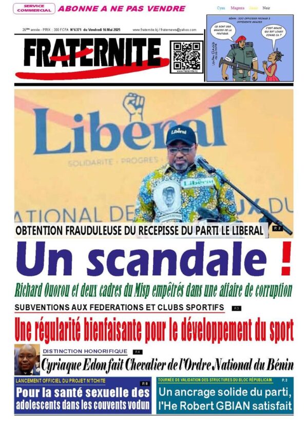 Parution du vendredi 16 mai 2025