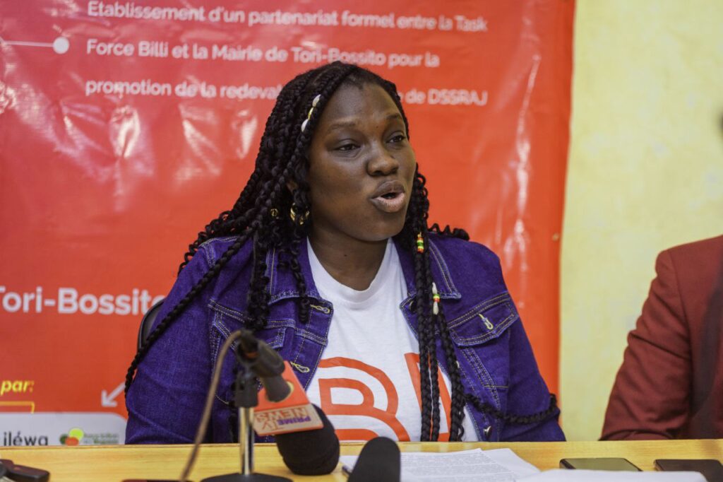 Brian Sossou, présidente de l’ONG Filles en Action