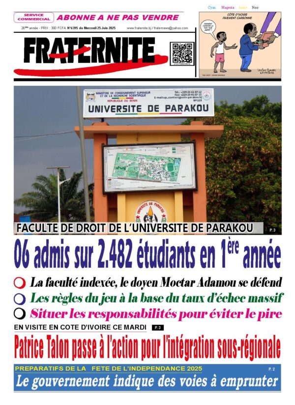 Parution du mercredi 25 juin 2025