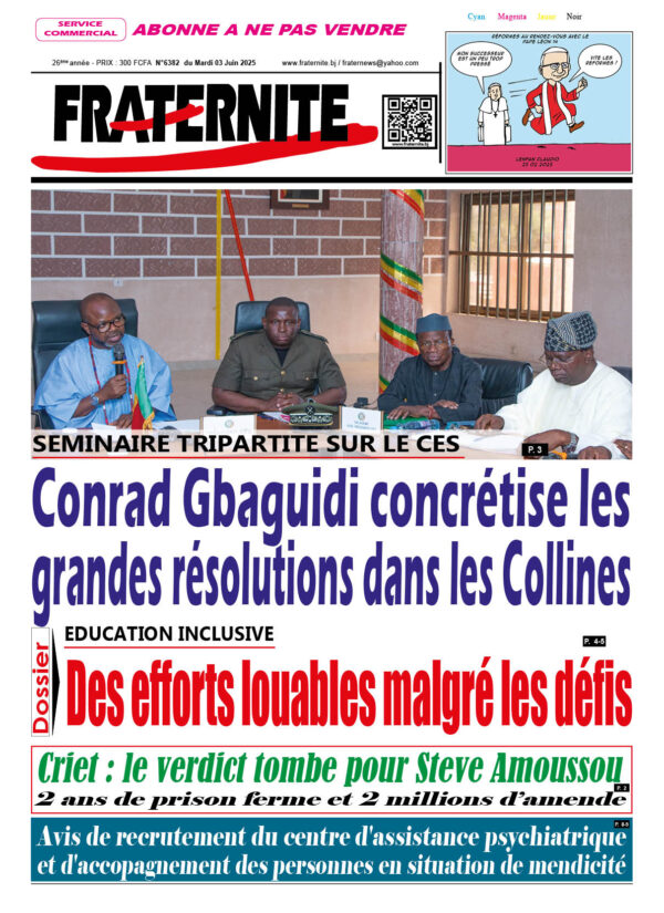 Parution du mardi 03 juin 2025