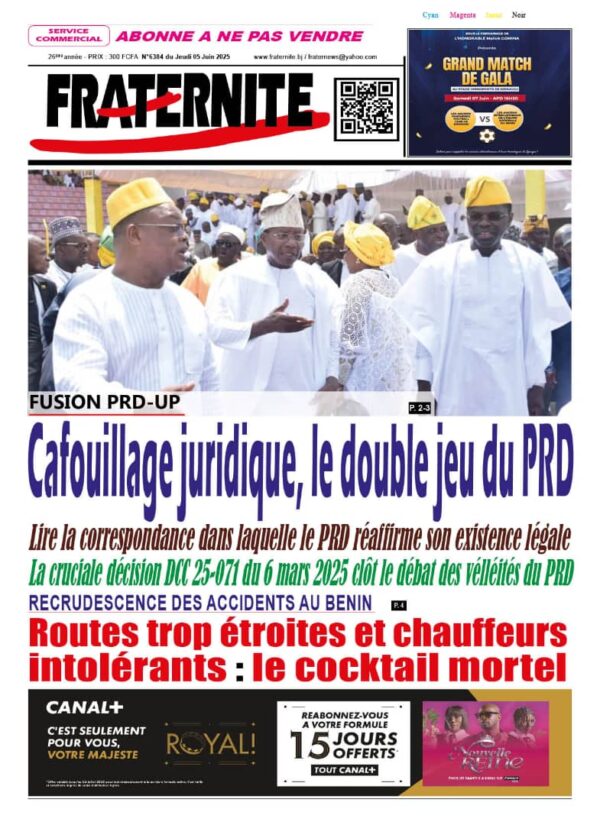 Parution du jeudi 5 juin 2025