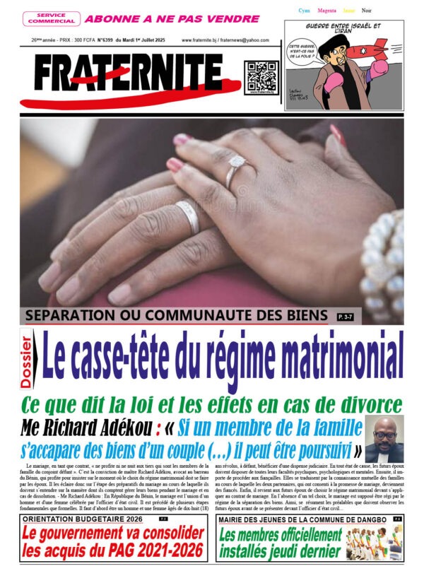 Parution du mardi 1er juillet 2025