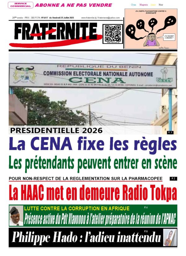 Parution du 25 juillet 2025